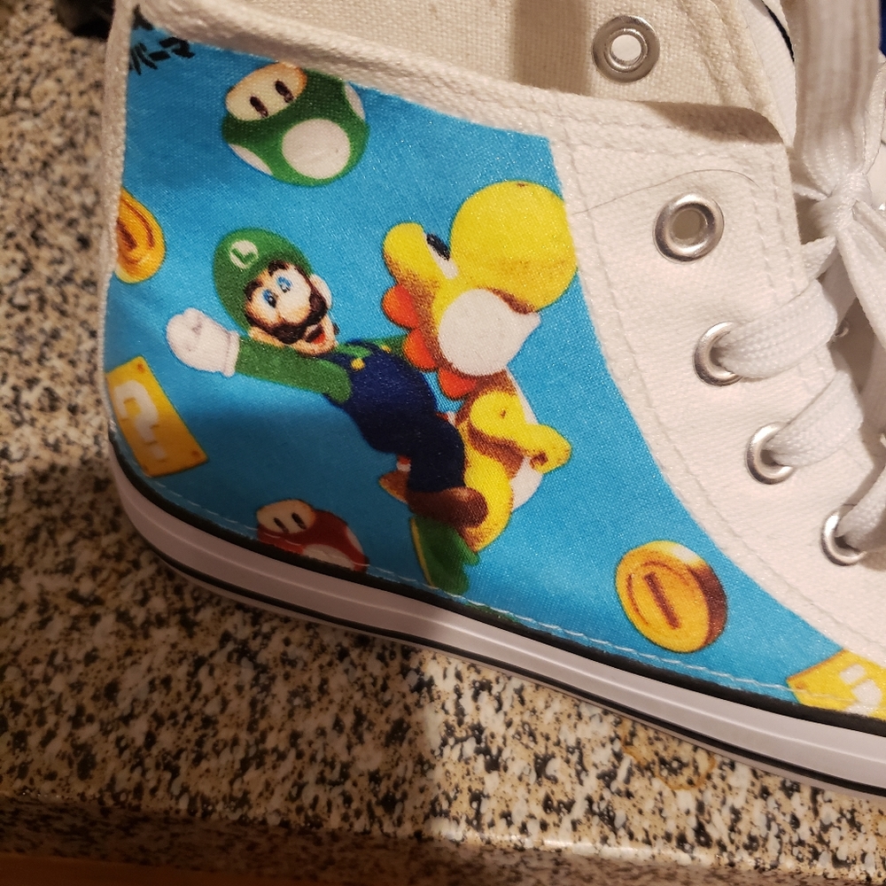 Youth 4 custom mario shoes